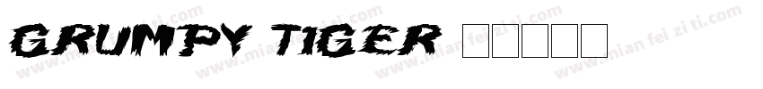 Grumpy Tiger字体转换